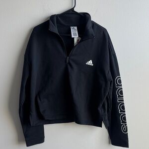 Adidas Women's Black Zip-Up Sweater
